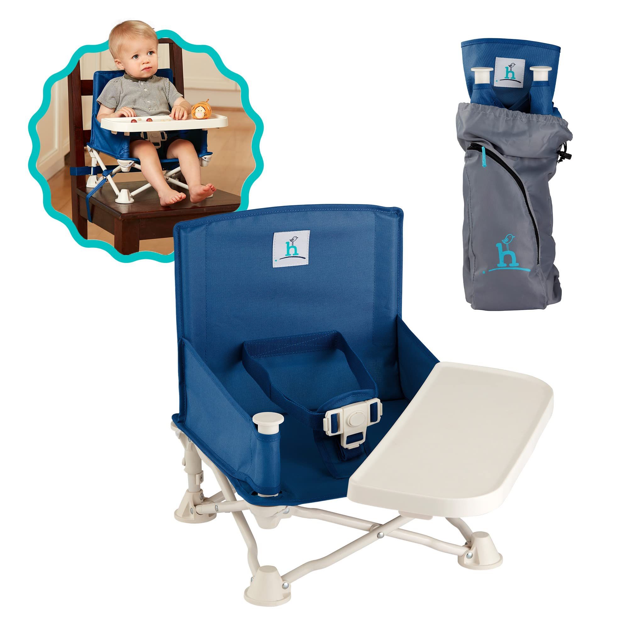 Hiccapop Foldable Travel Booster Seat Chair with Tray for Baby 