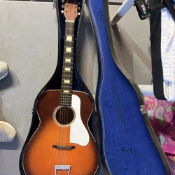 Silvertone Flattop Acoustic Guitar