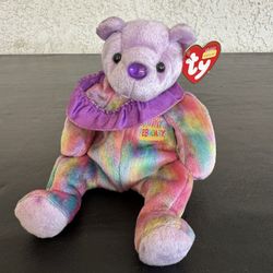 TY Beanie Baby Birthday Bear Named February 