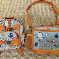 Pottery Barn Kids  Mini Finding Nemo backpack and lunch bag. 