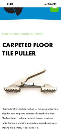 Carpet or tile pulling tool