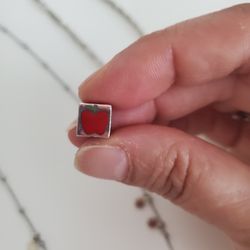 925 Sterling Silver Apple Charm