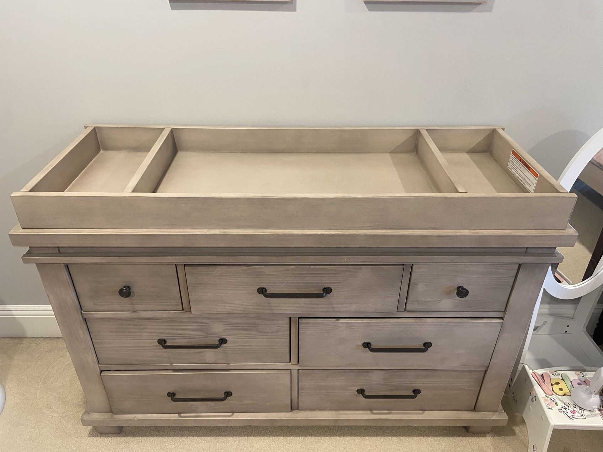 Changing Table Top—Stone Wash