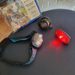 Bike Light,  Head Light, Neck Protect And Bell.