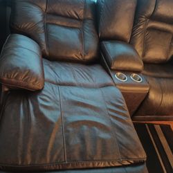 Leather Recliner And Loveseat