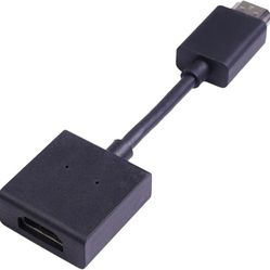 High-Speed Male to Female Extension Cable Plated Converter 4K Swivel Adapter Compatible with Streaming Stick, Black