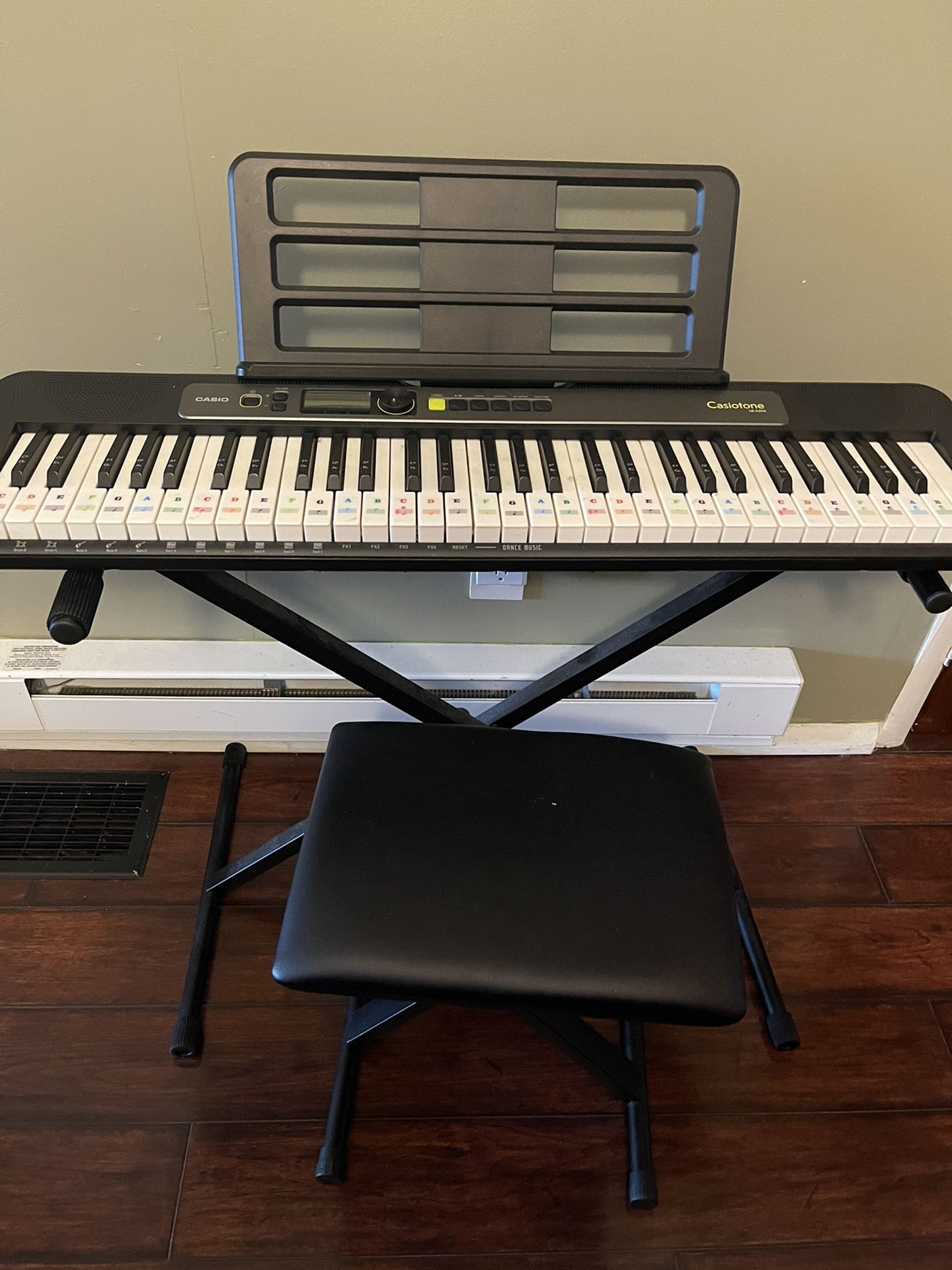 Casiotone Lighted 61 Key Premium Keyboard With Accessories