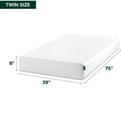 Twin XL Bed Frame + 8-Inch Memory Foam Mattress