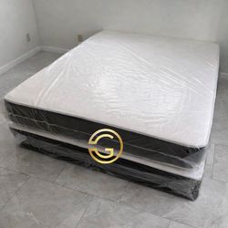 Queen Mattress Set – Medium – Brand New – Delivery Available 🚚