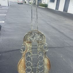 Antique. Metal Guitar. 