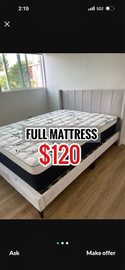 FULL MATTRESS ONLY $120