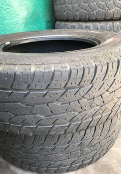 I have two tires in great condition they have about 50% left size number LTP 275/70 R 18’s