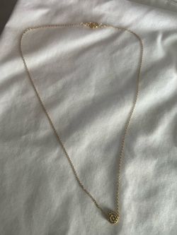 Gold plated flower necklace