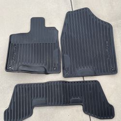 Honda Pilot OEM Rubber Floor Mats - 2020 Model