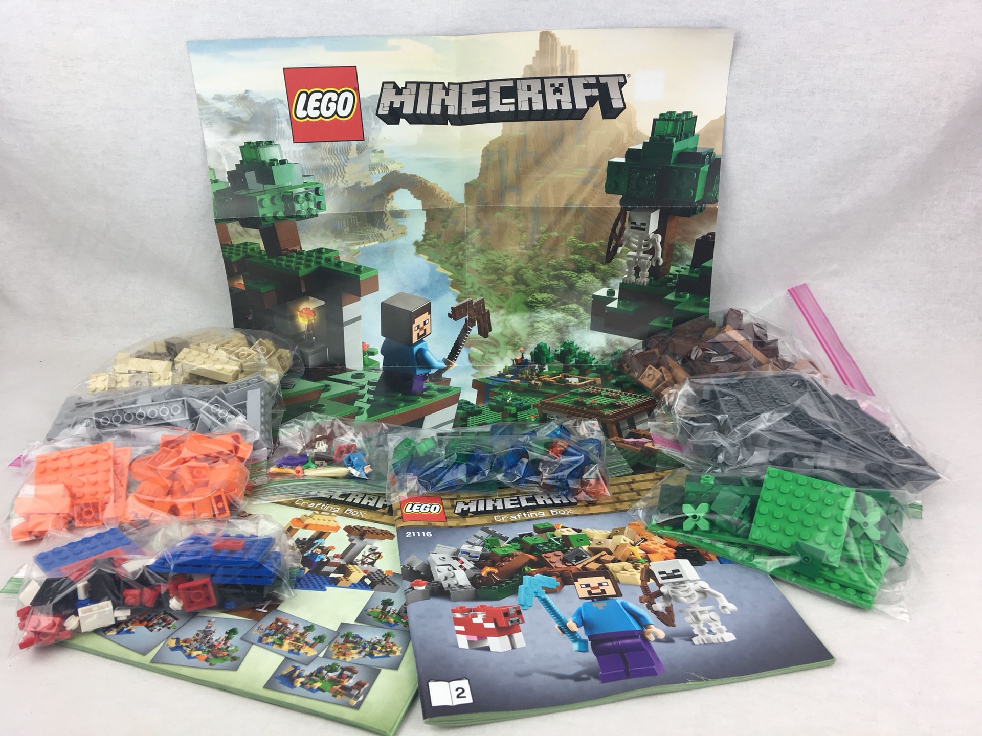 skitse knap Habubu Lego 21116 Minecraft Crafting Box 100% Complete Manuals & Poster Included  for Sale in Lake Elsinore, CA - OfferUp