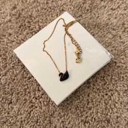 Swarovski Iconic Black Swan Necklace 