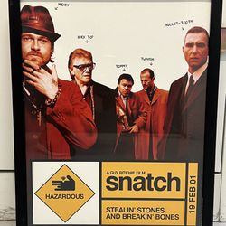 Rare Snatch Movie Poster Framed