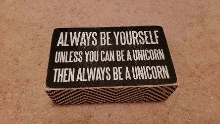 Wooden desk decoration