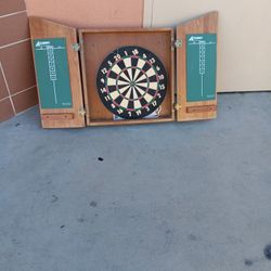 NY Giants Dart Board Cabinet 