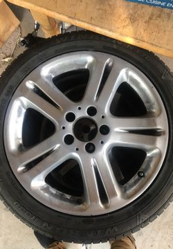 Mercedes e class rims with tires