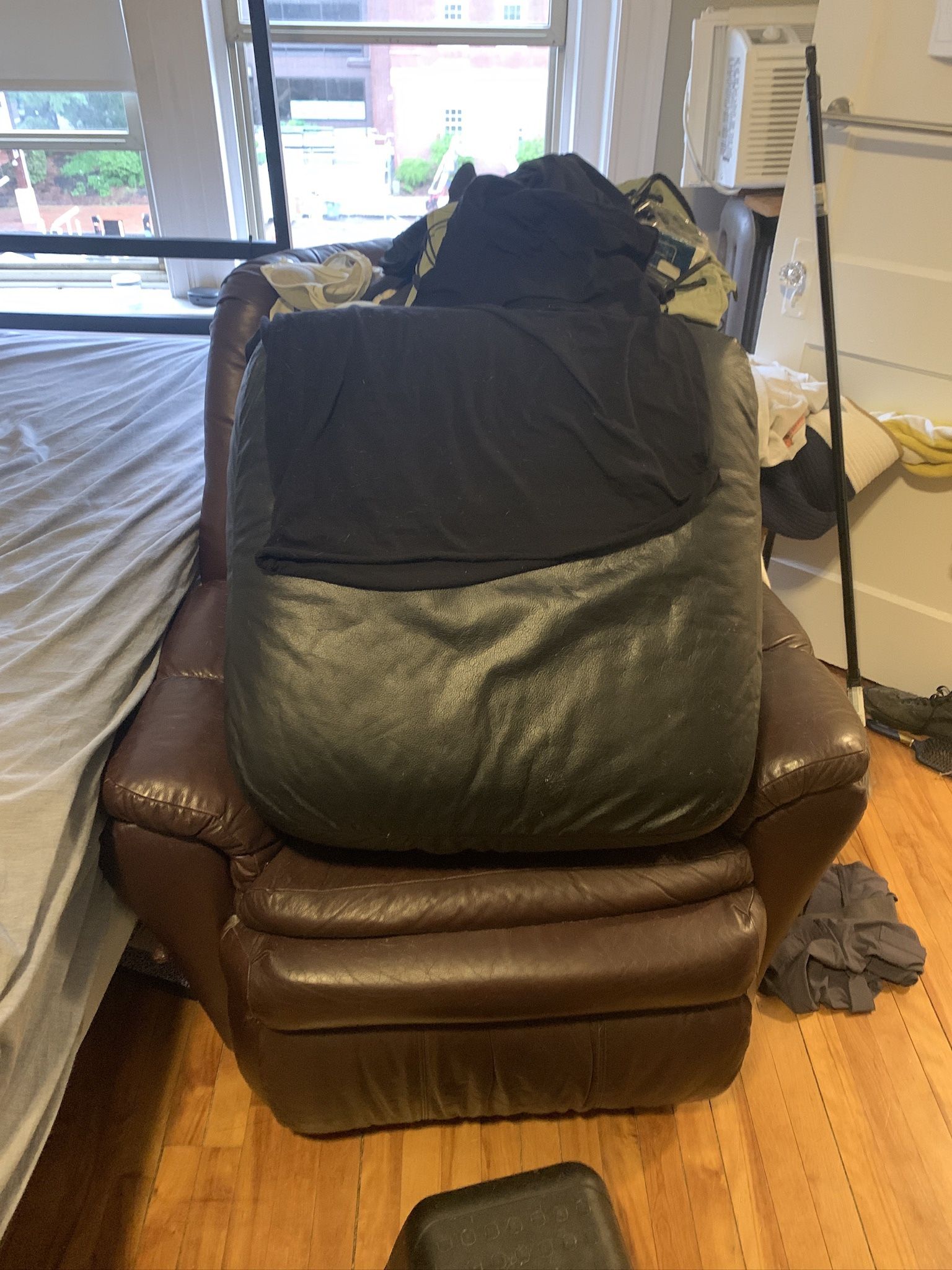 Leather Ottoman