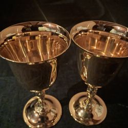 Gold Goblet Glasses