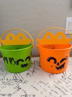 McDonald’s 2025 Boo Buckets (Witch n Pumpkin)