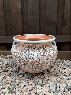 Mexican Talavera Planters, Pottery, Clay Pots.