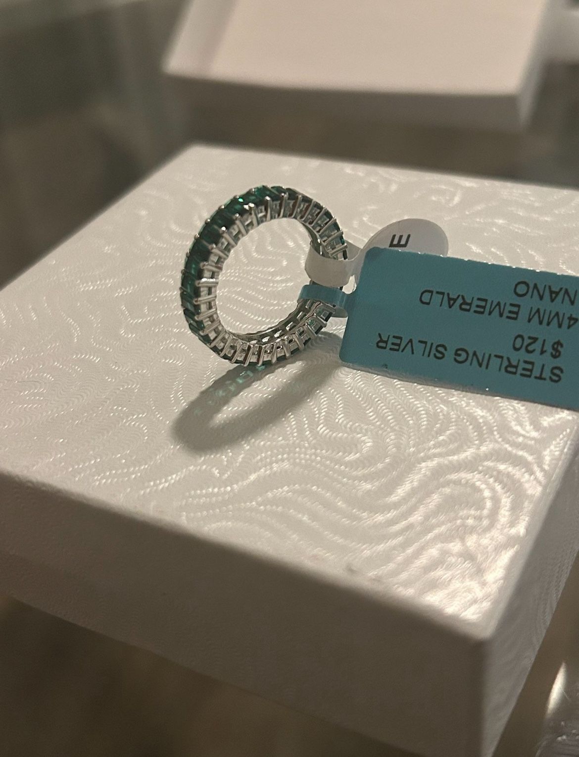 Emerald Ring Bagguette cut Size 6