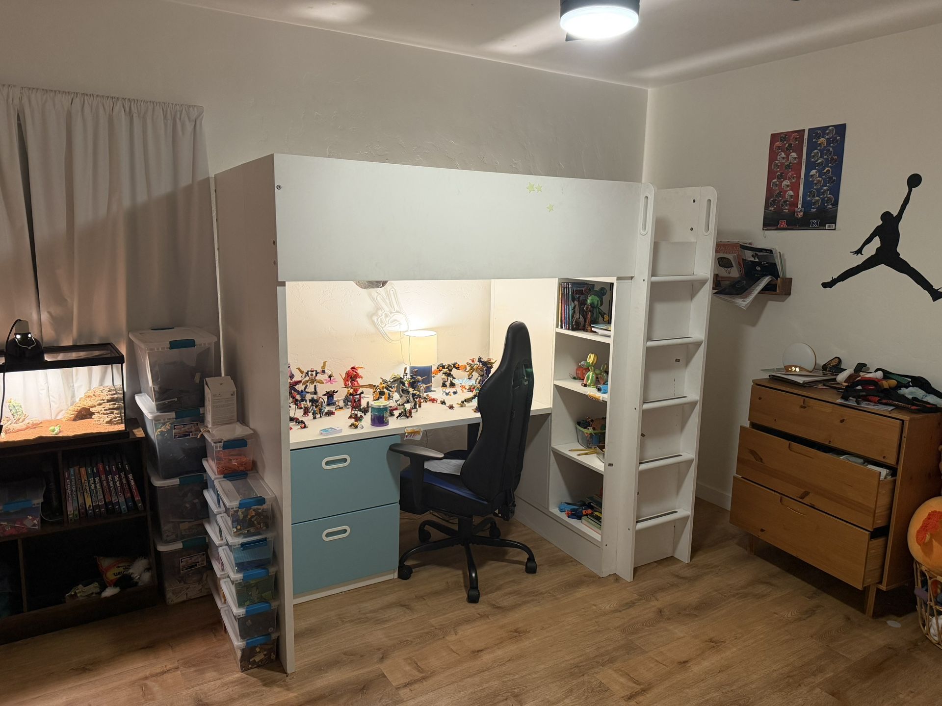 IKEA Smastad Bunk / Loft Bed w/ Dresser and Desk built In