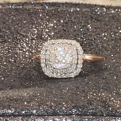 Rose Gold 14k Engagement Ring 