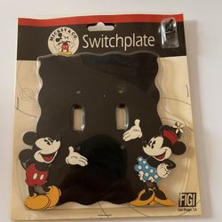 Unopened Vintage 1988 Disney Mickey & Minnie Mouse Dual-Light Switchplate  