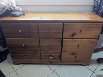 Vintage wood dresser