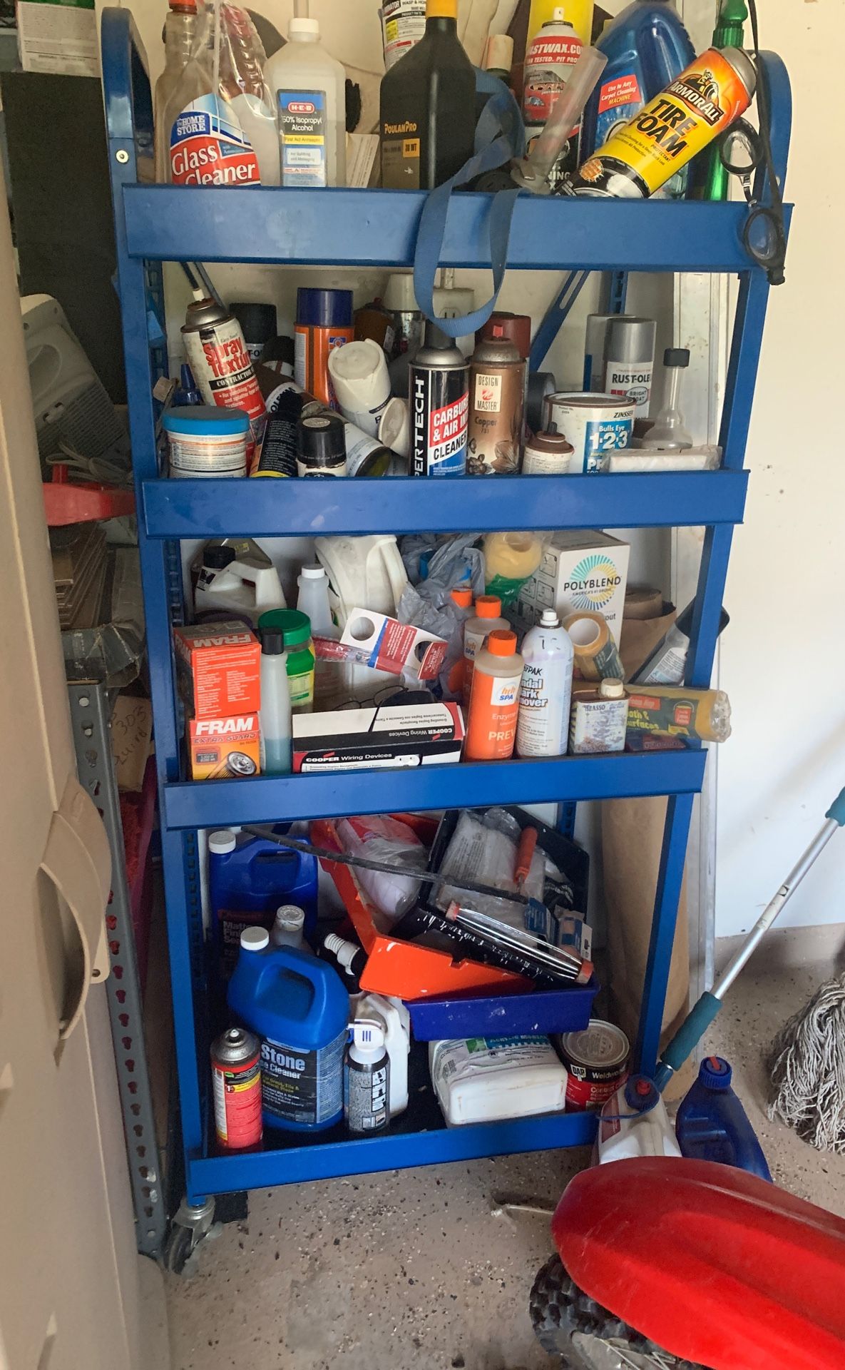 Heavy duty garage shelves