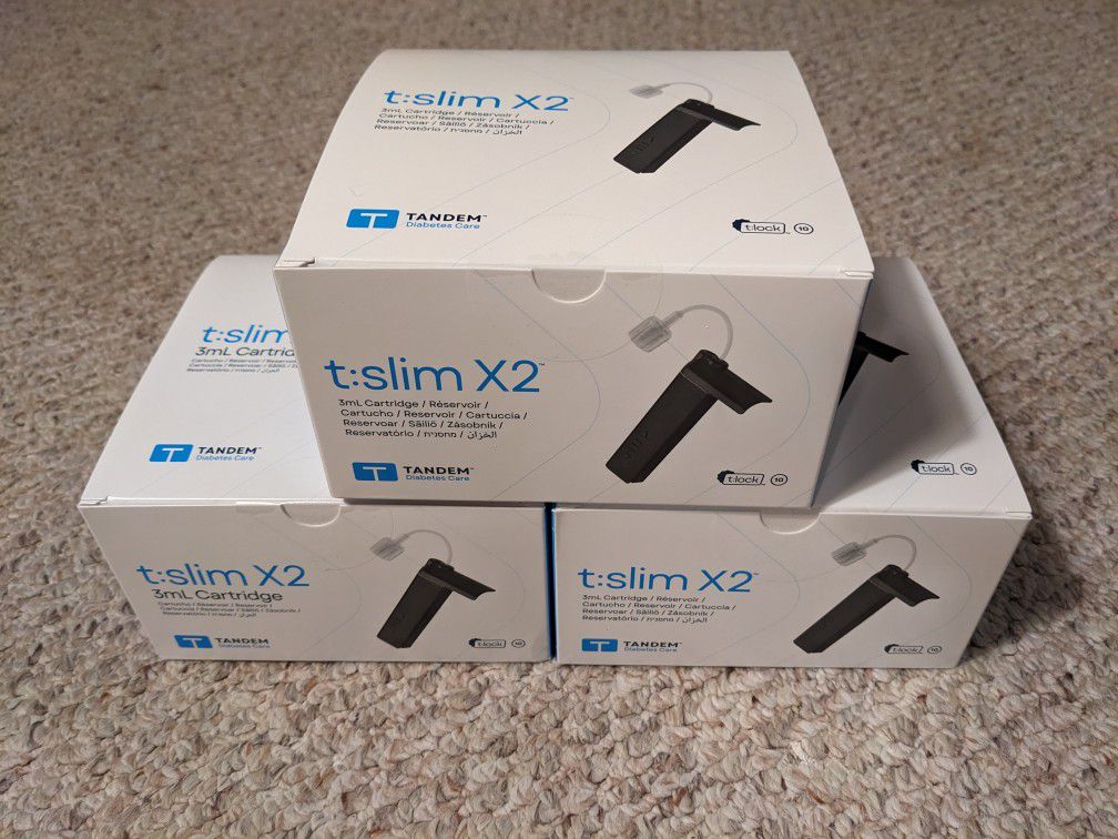 Tandem t:slim X2 3mL Cartridge 3 Boxes 30 Count Exp 5/24-10/24
