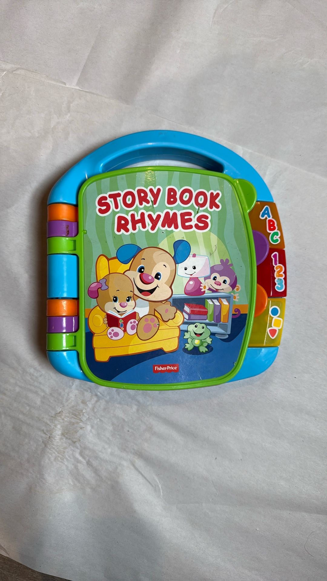 Fisher-Price Laugh & Learn Storybook Rhymes Musical Electronic Learning Toy for Baby & Toddler