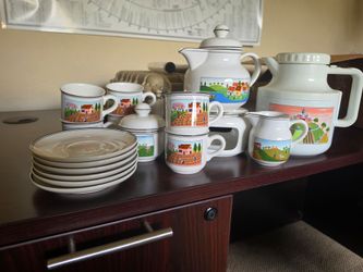 17 piece Villeroy & Boch Comolete Tea Set vintage