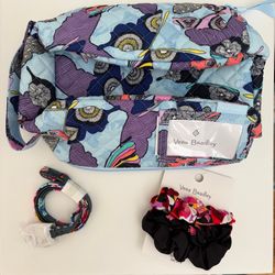 Vera Bradley Lunch bag, Scrunchies and Lanyard