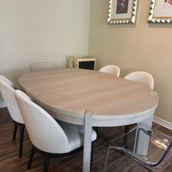 Dinner Table and Chair set from Crate and Barrel