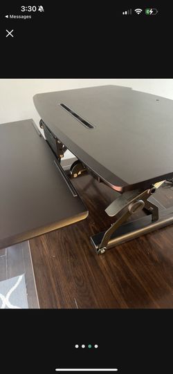 Desktop Riser With Keyboard Tray