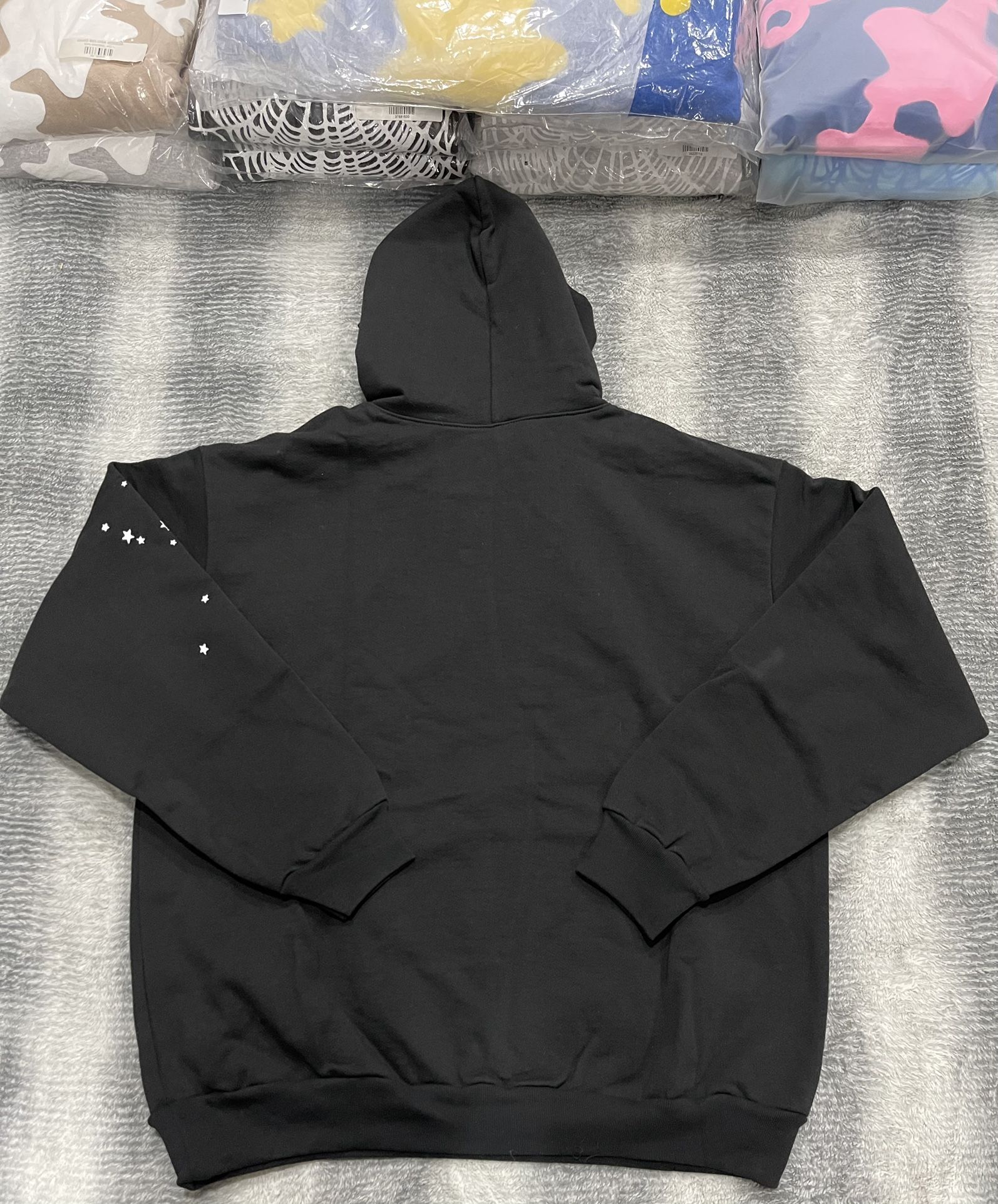 Size XL Sp5der Black I Heart SP5 Souvenir Hoodie SS24