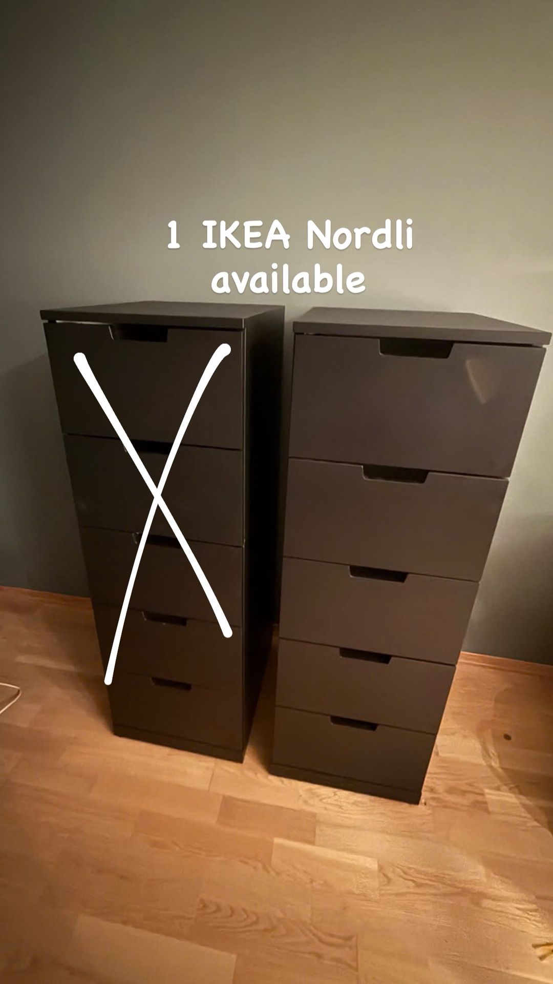 Black IKEA Nordli Dresser 5 Deep Drawers / Cajonera $200.- or BEST OFFER