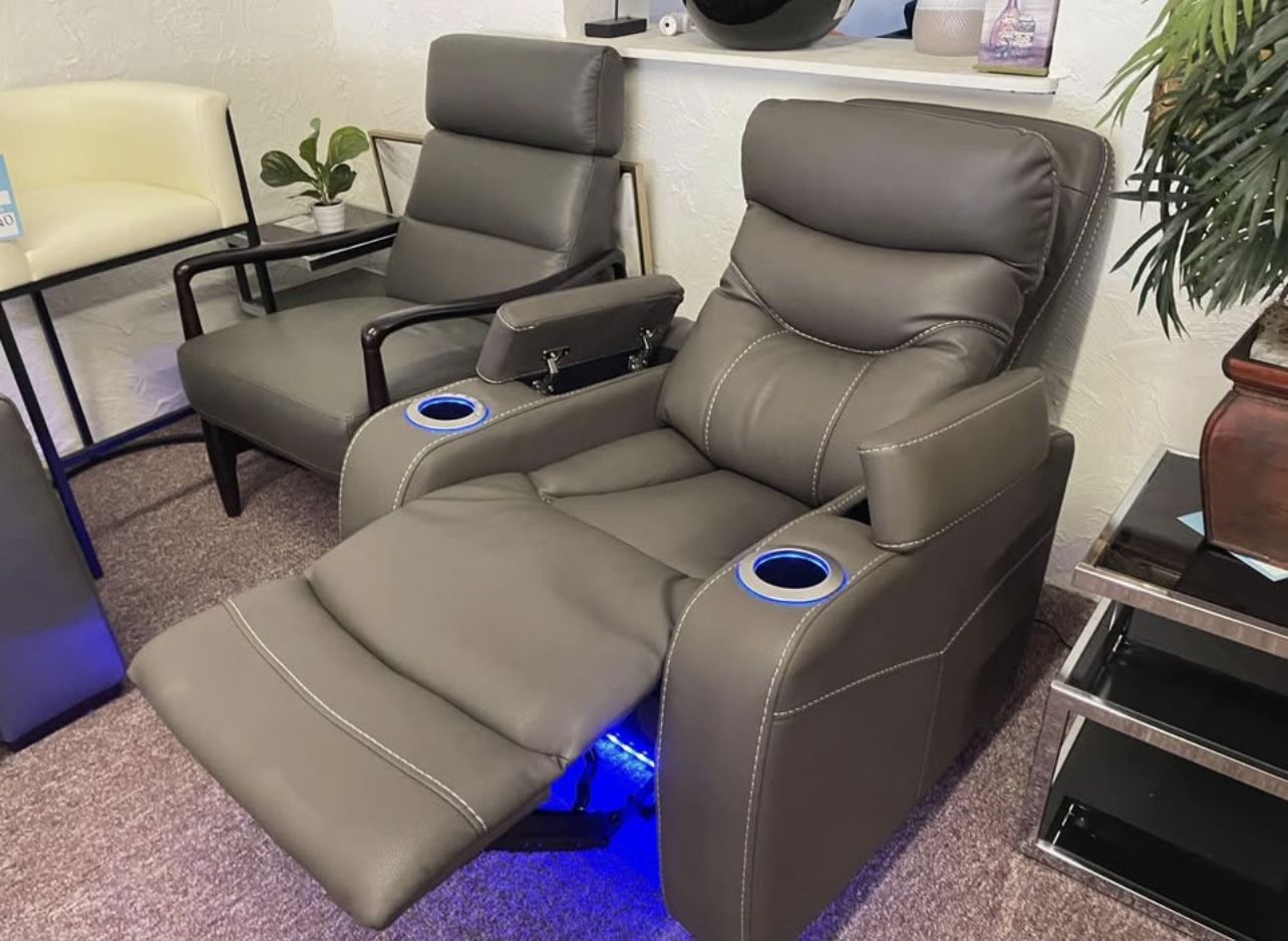 Furniture- Beyond Leather Power Recliner Chair- Jabarr