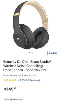 Beats Studio 3 wireless grey color brand new deal