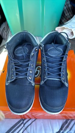 Navy Blue/White Mens size  9.5 Lugz Boots