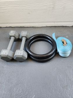 Olympic Rings & 10LBS DUMBELLS