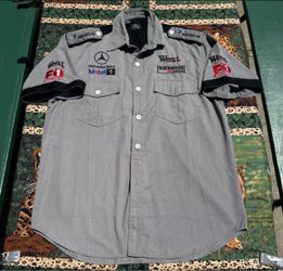 McLaren West Tobacco Formula 1 Mercedes Benz Pit Racing Shirt