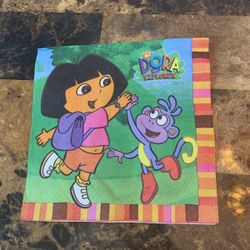 27  Dora The Explora Napkins—decorated Throughout The Entire Napkin