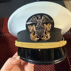 USN Officer Combination cover Size 7/22