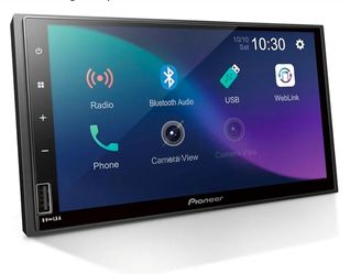 Pioneer DMH-S110EX 7" Double-Din Digital Multimedia Receiver - Built in Bluetooth, Smartphone Integration, Touchscreen, Rear Camera Input